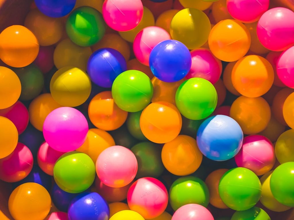 Billes de paintball colorées